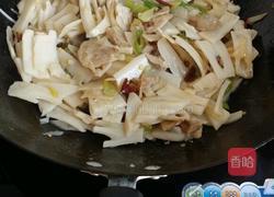莲菜炒肉的做法图解4