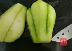 素炒佛手瓜的做法图解2