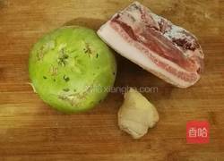 大头芥炒肉片的做法图解1