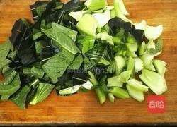 紫青菜烩香菇的做法图解2