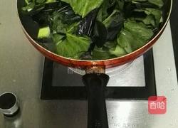 紫青菜烩香菇的做法图解4