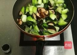 紫青菜烩香菇的做法图解5