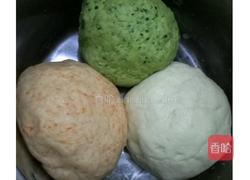 蔬菜花式馒头的做法图解2