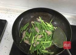 蒜台炒肉的做法图解4