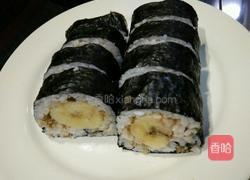 香蕉寿司的做法图解5