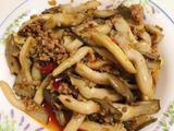 肉末炒平菇
