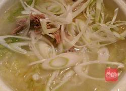 娃娃菜鸭架汤的做法图解7