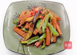 豆瓣茄子火腿的做法图解8