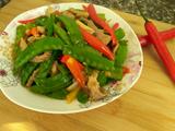 荷兰豆炒肉