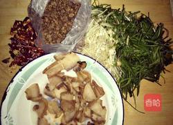 香辣野葱豆豉的做法图解1