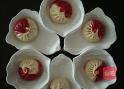 菠萝馅双色蒸包的做法图解9
