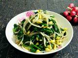 菠菜炒黄豆芽
