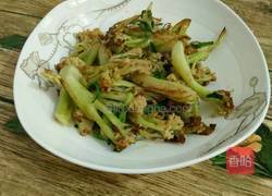 干炒花菜的做法图解5