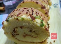 南瓜葱花肉松蛋糕卷的做法图解16