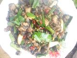 螺丝肉炒蒜苗
