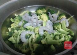 豉汁虾仁西蓝花的做法图解7