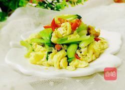 小白菜炒鸡蛋的做法图解9