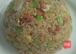 芹菜蛋炒饭的做法图解7