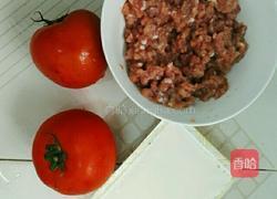 番茄肉末豆腐的做法图解1