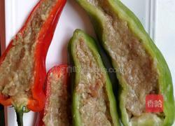 彩椒酿肉的做法图解3
