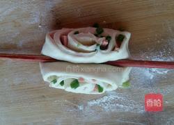 葱香火腿花卷的做法图解10