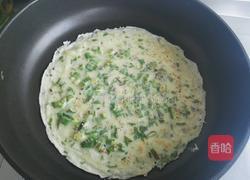 香葱红薯叶鸡蛋饼的做法图解7