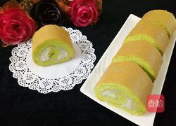 菠菜山药泥蛋糕卷的做法图解2