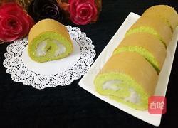 菠菜山药泥蛋糕卷的做法图解16