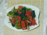 微辣红椒香菇蒜苔