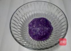 浪漫紫色花朵饼干的做法图解3