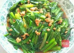 肉沫蒜蓉油麦菜的做法图解6