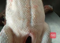 蒜头豆鼓焖鹅的做法图解2