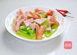 青笋烧双肠的做法图解5