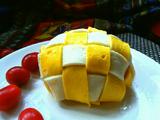 格子蛋包饭
