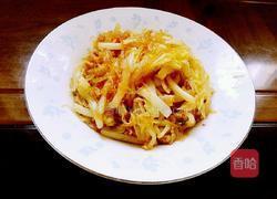 肉丝白菜炒粉丝的做法图解9