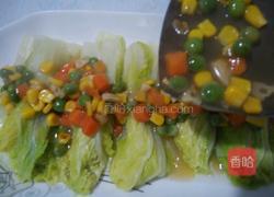 五彩娃娃菜的做法图解6