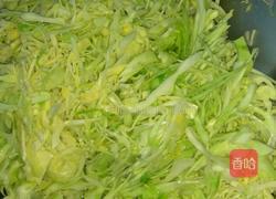 炒包菜的做法图解2