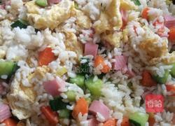 火腿蔬菜蛋炒饭的做法图解10