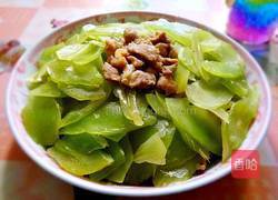 瘦肉炒莴苣片的做法图解9