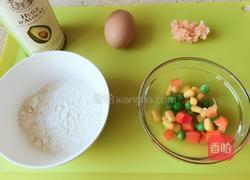 三丁虾仁鸡蛋饼的做法图解1