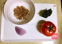 蕃茄洋葱肉末烩饭的做法图解1