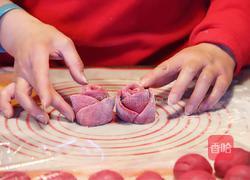 温馨玫瑰包的做法图解8