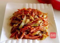 榨菜炒红肠的做法图解7