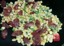 腊肠玉米麦豆饭（电压锅版）的做法图解3