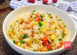 五彩炒饭的做法图解8
