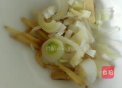 香菇油菜炒肉片的做法图解2