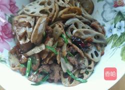 家常嫩藕炒肉的做法图解10