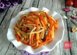 苹果炒鸡肉丝的做法图解12