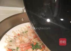 彩色蒸阿根廷大红虾仁的做法图解4