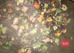 蛋抄黑米饭的做法图解4